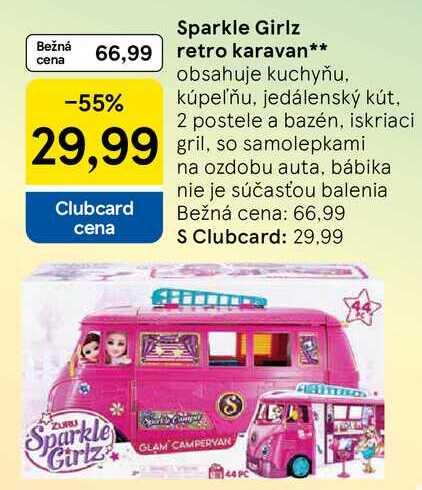 Sparkle Girlz retro karavan