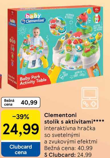 Clementoni stolík s aktivitami