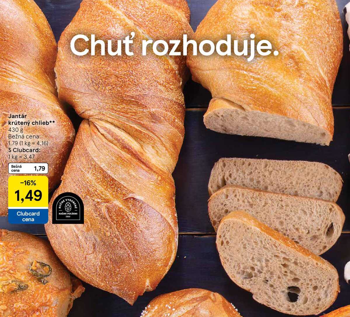 Jantár krútený chlieb, 430 g 