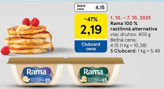 Rama 100% rastlinná alternatíva, 400 g 