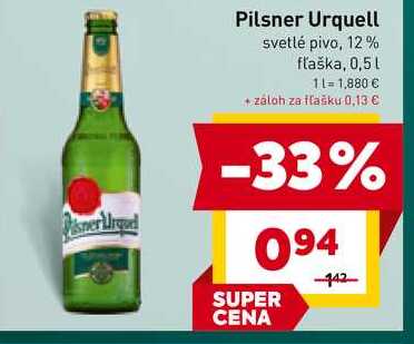 Pilsner Urquell 500 ml SKLO