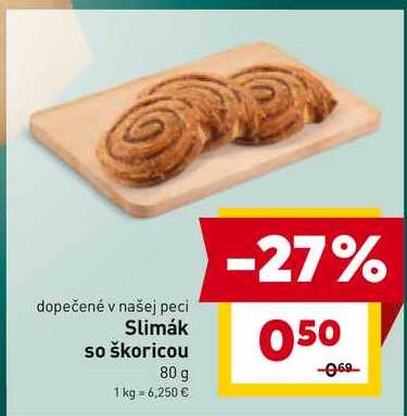Slimák so škoricou 80 g