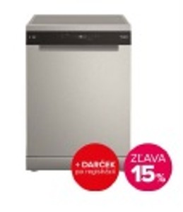 Umývačka riadu Whirlpool W7F HP43 X MaxiSpace nerez