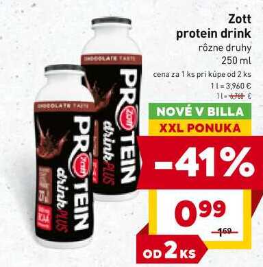 Zott protein drink rôzne druhy 250 ml 