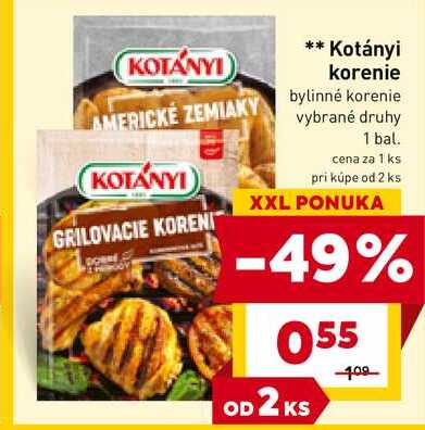 Kotányi korenie 1 ks 