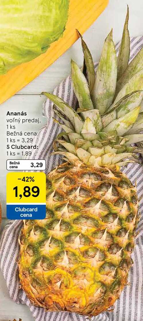Ananás, 1 ks