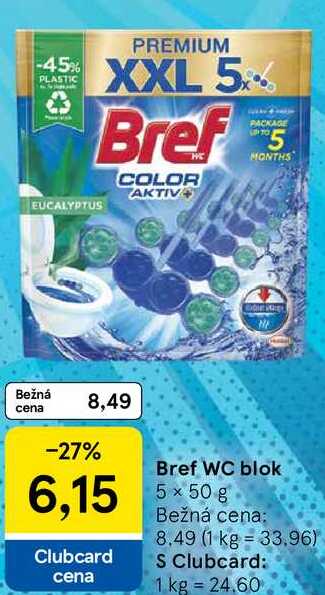 Bref WC blok, 5x 50 g