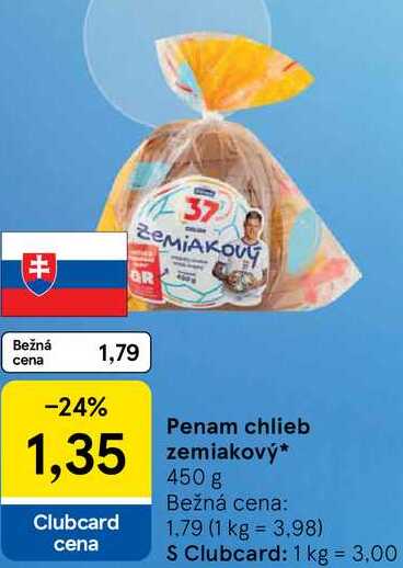 Penam chlieb zemiakový, 450 g