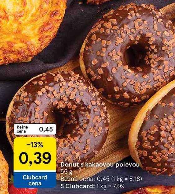 Donut s kakaovou polevou, 55 g 