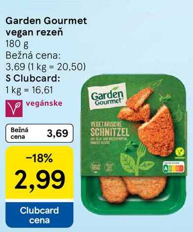 Garden Gourmet vegan rezeň, 180 g 