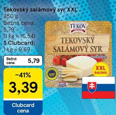 Tekovský salámový syr XXL, 350 g