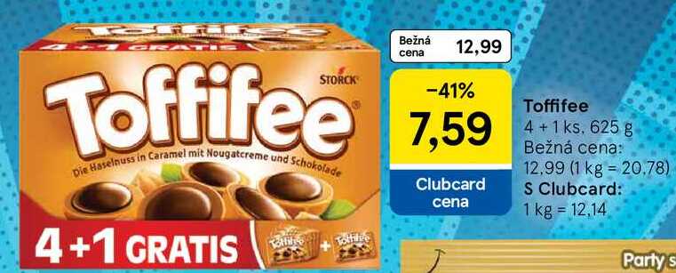 Toffifee 4+1 ks, 625 g 