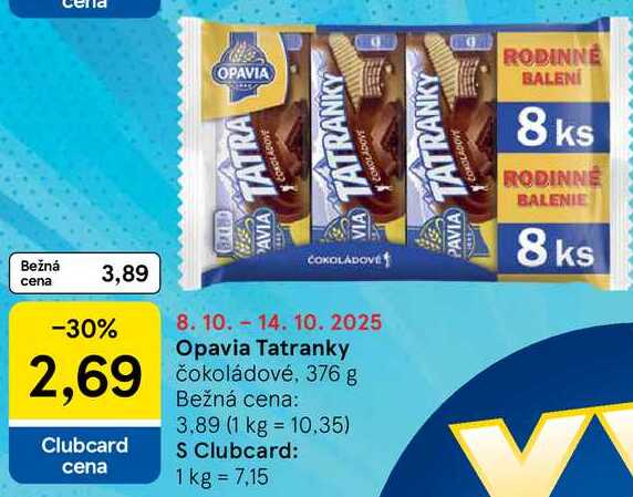 Opavia Tatranky, 376 g 