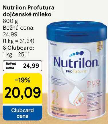 Nutrilon Profutura dojčenské mlieko, 800 g 