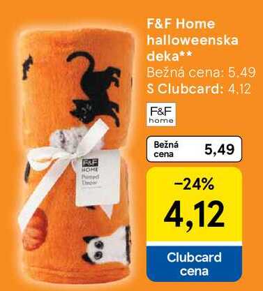 F&F Home halloweenska deka