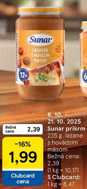 Sunar príkrm, 235 g