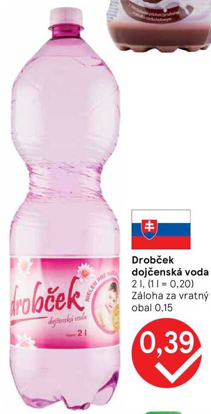Drobček dojčenská voda, 2 l