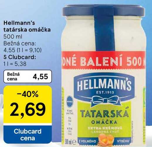 Hellmann's tatárska omáčka, 500 ml