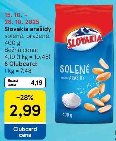 Slovakia arašidy, 400 g