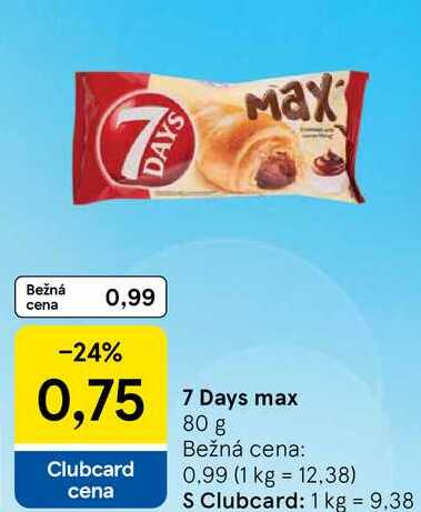 7 Days max, 80 g