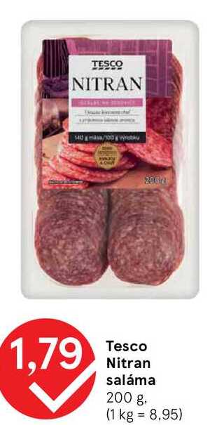 Tesco Nitran saláma, 200 g