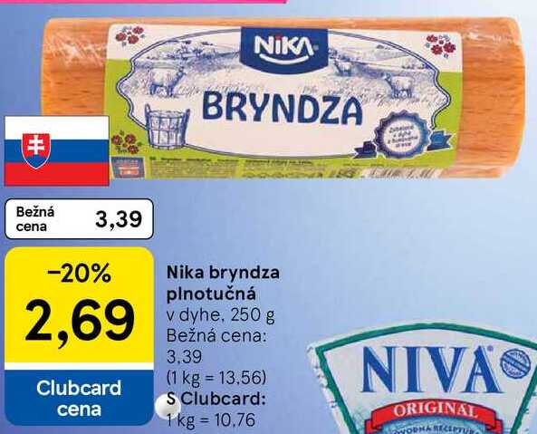 Nika bryndza plnotučná, 250 g