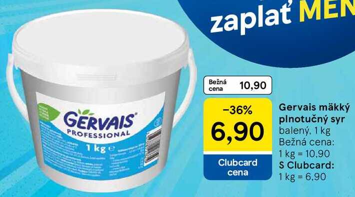 Gervais mäkký plnotučný syr, 1 kg 