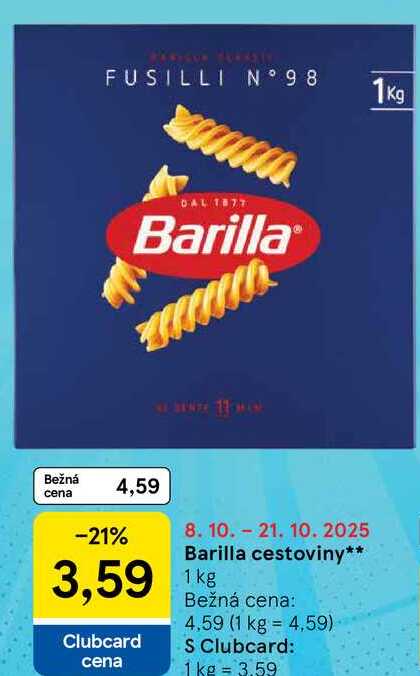 Barilla cestoviny, 1 kg