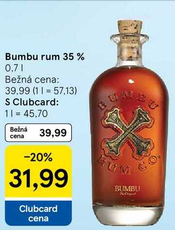 Bumbu rum 35%, 0,7 l 