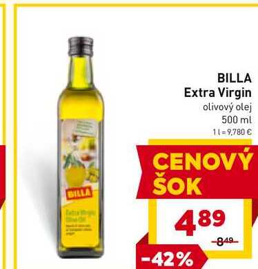  BILLA Extra Virgin olivový olej 500 ml