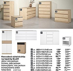Komodová séria/skrinka na topánky BLAIR
