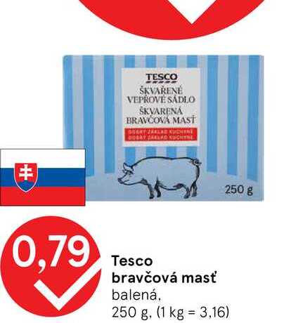 Tesco bravčová masť balená, 250 g
