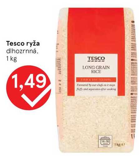 Tesco ryža dlhozrnná, 1 kg
