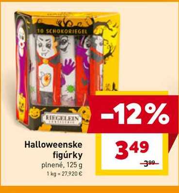Halloweenske figúrky plnené, 125 g