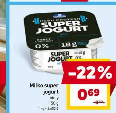 Milko super jogurt biely 150 g 