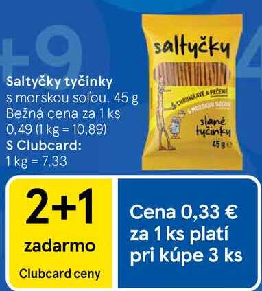 Saltyčky tyčinky, 45 g