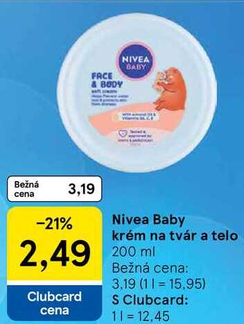 Baby krém na tvár a telo, 200 ml 