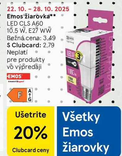 Emos žiarovka