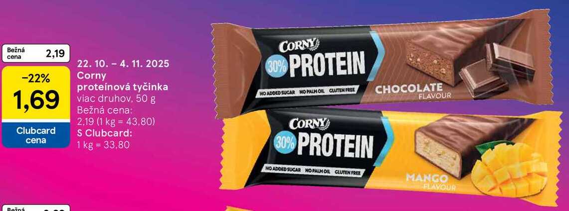 Corny proteínová tyčinka, 50 g 