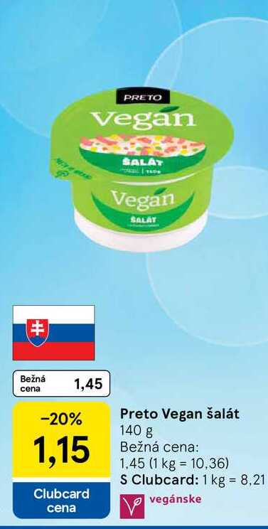 Preto Vegan šalát 140 g