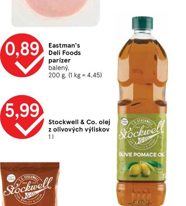 Stockwell & Co. olej z olivových výliskov 1l