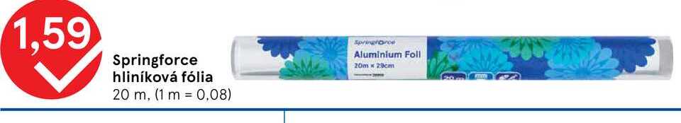 Springforce hliníková fólia 20 m