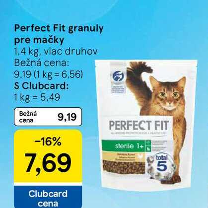 Perfect Fit granuly pre mačky 1.4 kg