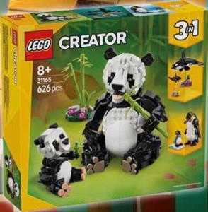 LEGO® Creator 31165 Divoké zvieratá: pandia rodinka 8+, 626 kociek