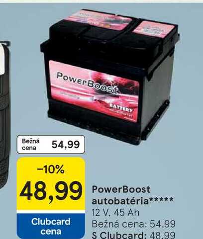 PowerBoost autobatéria 12 V, 45 Ah