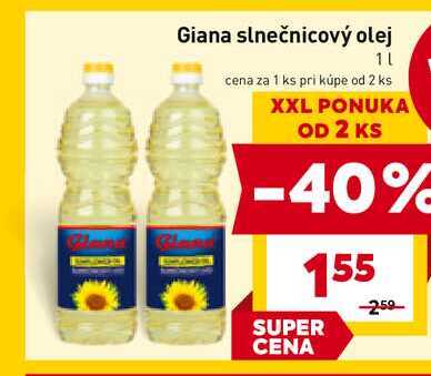 Giana slnečnicový olej 1l