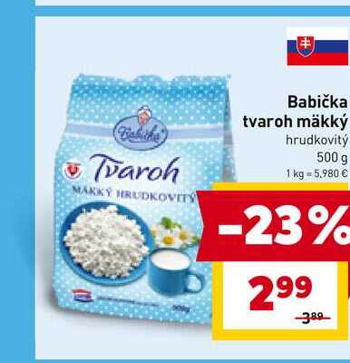 Babička tvaroh mäkký hrudkovitý 500 g