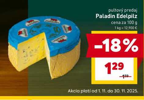 Paladin Edelpilz cena za 100 g