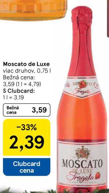 Moscato de Luxe viac druhov, 0,75l