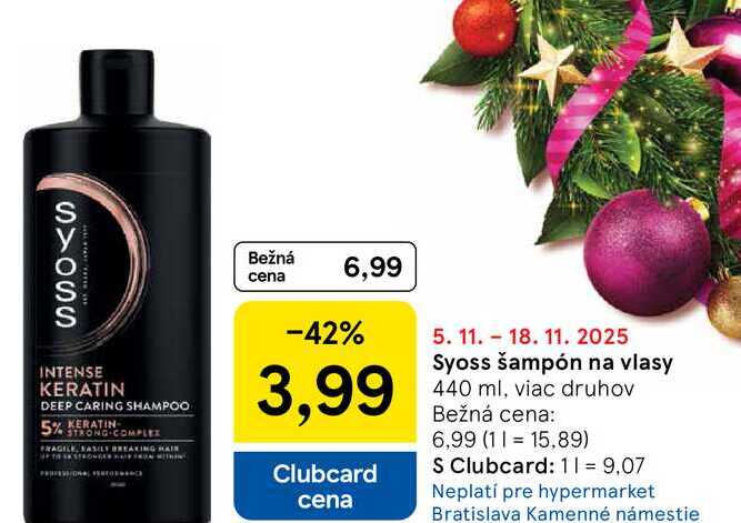 Syoss šampón na vlasy 440 ml